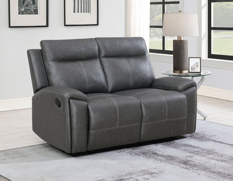 Gaston Manual Reclining Loveseat by Steve Silver at Eve Furniture