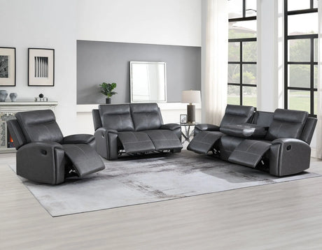 Gaston Reclining Sofa with Drop-Down Console by Steve Silver at Eve Furniture