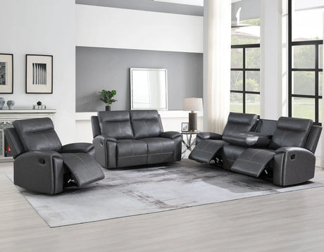 Gaston Reclining Sofa with Drop-Down Console by Steve Silver at Eve Furniture