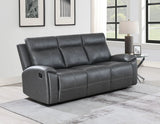 Gaston Reclining Sofa with Drop-Down Console by Steve Silver at Eve Furniture