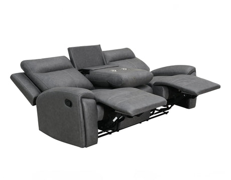 Gaston Reclining Sofa with Drop-Down Console by Steve Silver at Eve Furniture