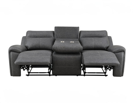 Gaston Reclining Sofa with Drop-Down Console by Steve Silver at Eve Furniture