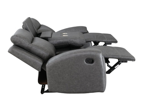 Gaston Reclining Sofa with Drop-Down Console by Steve Silver at Eve Furniture