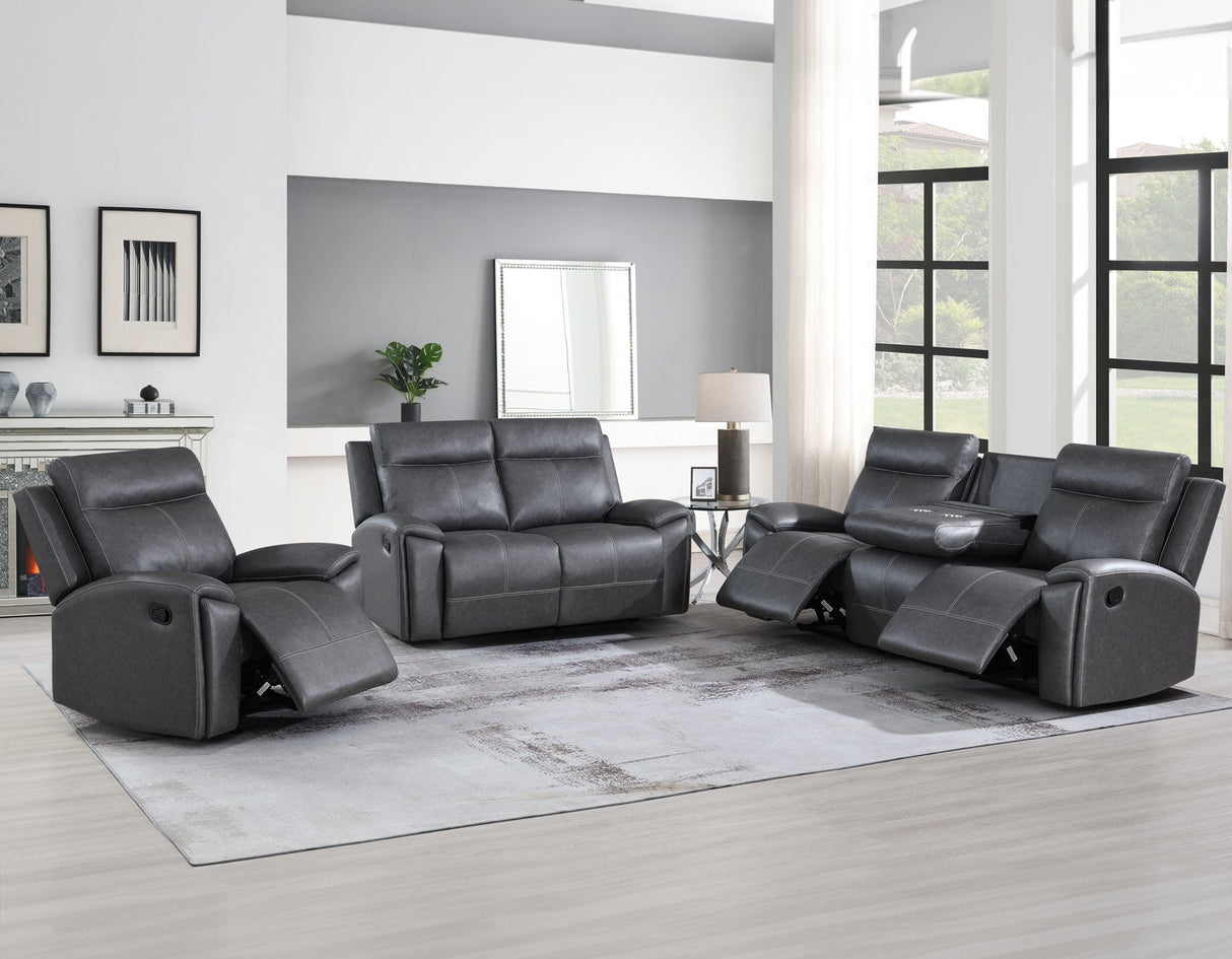 Gaston Manual Reclining Loveseat by Steve Silver at Eve Furniture