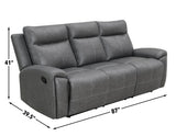 Gaston Manual Reclining Loveseat by Steve Silver at Eve Furniture