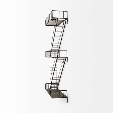 Gastown Wall Mounted Fire Escape Shelf by Mercana at Eve Furniture