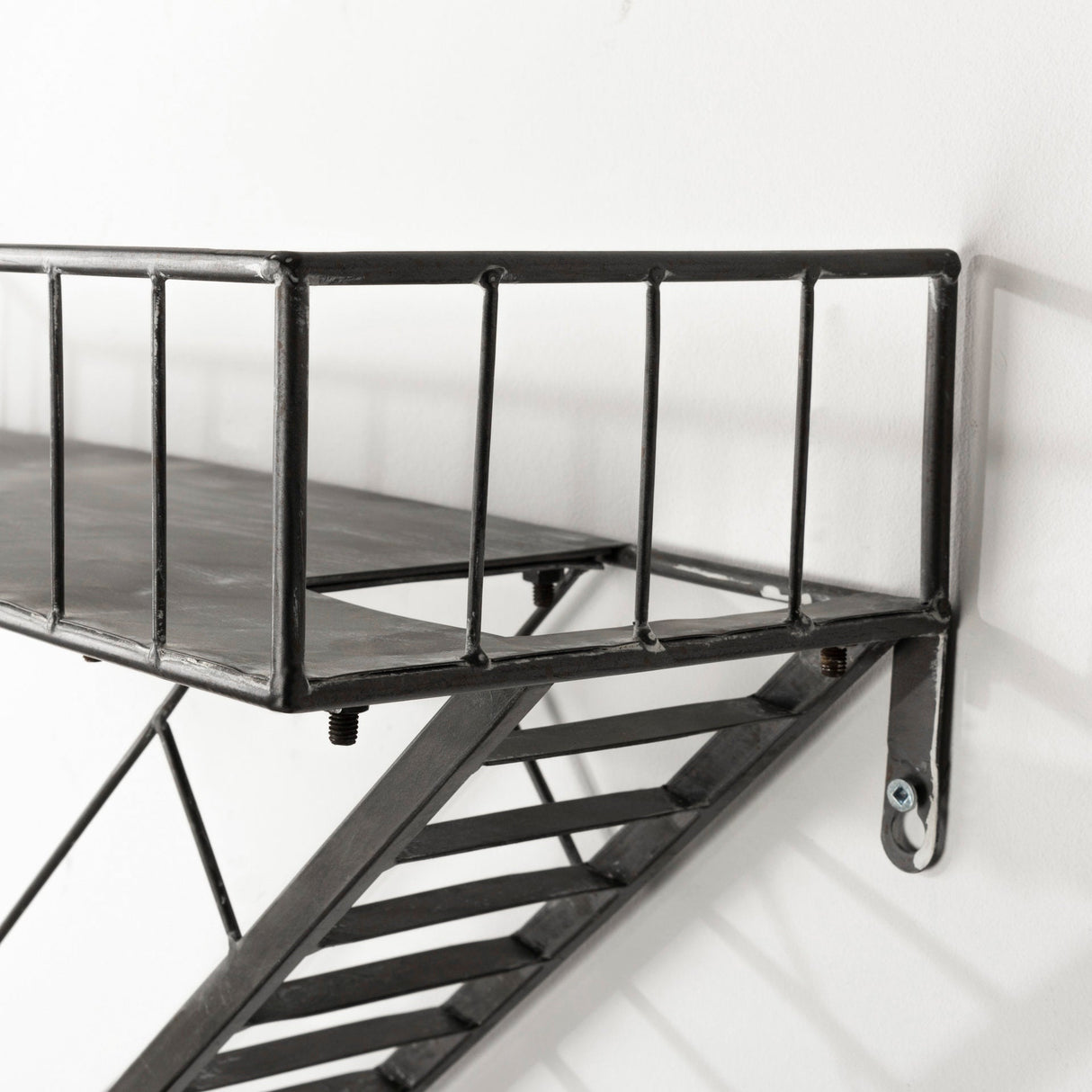 Gastown Wall Mounted Fire Escape Shelf by Mercana at Eve Furniture