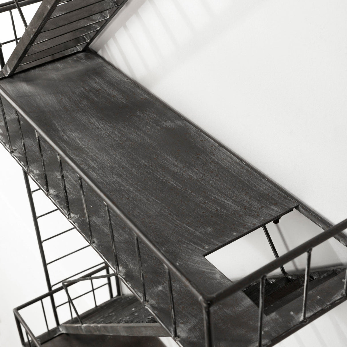 Gastown Wall Mounted Fire Escape Shelf by Mercana at Eve Furniture