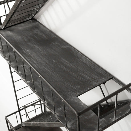 Gastown Wall Mounted Fire Escape Shelf by Mercana at Eve Furniture