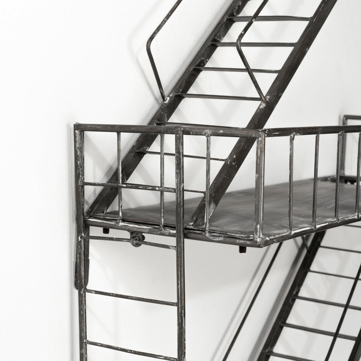 Gastown Wall Mounted Fire Escape Shelf by Mercana at Eve Furniture