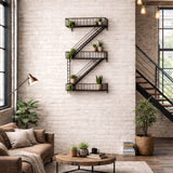 Gastown Wall Mounted Fire Escape Shelf by Mercana at Eve Furniture