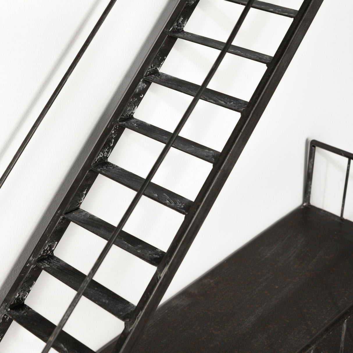Gastown Wall Mounted Fire Escape Shelf by Mercana at Eve Furniture