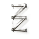 Gastown Wall Mounted Fire Escape Shelf by Mercana at Eve Furniture
