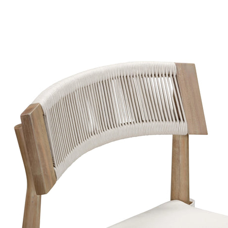 Gata Cream Outdoor Dining Chair - Set of 2 by TOV Furniture at Eve Furniture