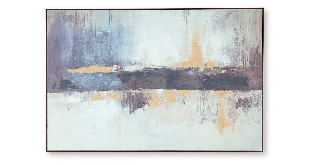 Gatesford Blue/White/Tan Wall Art by Ashley at Eve Furniture