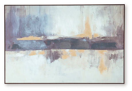Gatesford Blue/White/Tan Wall Art by Ashley at Eve Furniture