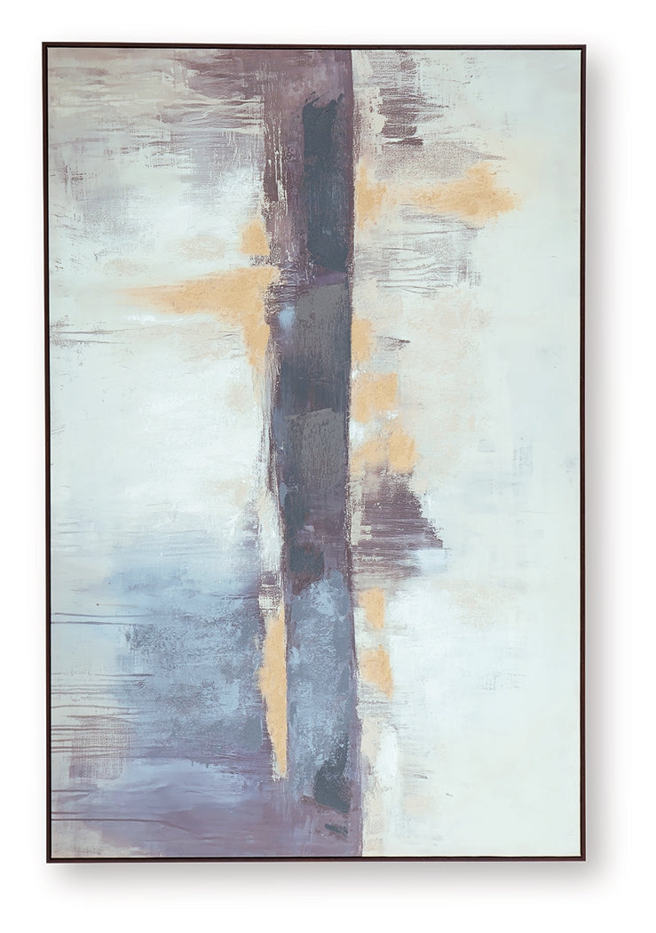 Gatesford Blue/White/Tan Wall Art by ASHLEY FURNITURE at Eve Furniture