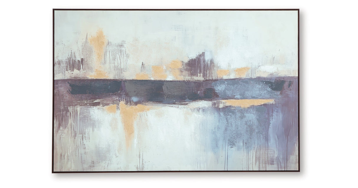 Gatesford Blue/White/Tan Wall Art by ASHLEY FURNITURE at Eve Furniture