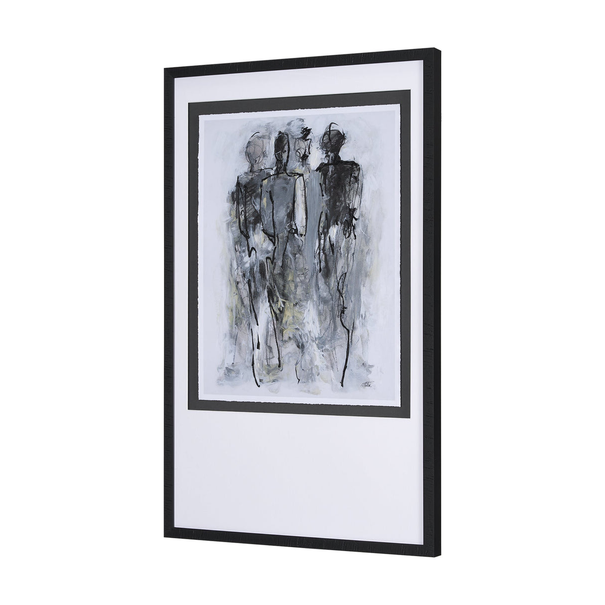 Gathering II by Mercana Studio a Hand Embellished Textured Framed Art Print Matted under Glass by Mercana at Eve Furniture