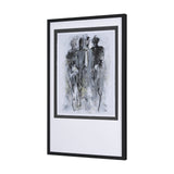 Gathering II by Mercana Studio a Hand Embellished Textured Framed Art Print Matted under Glass by Mercana at Eve Furniture
