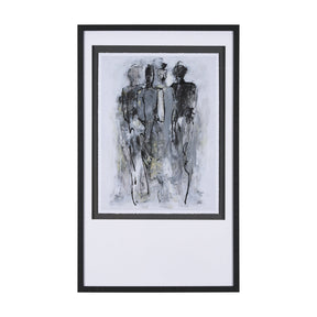 Gathering II by Mercana Studio a Hand Embellished Textured Framed Art Print Matted under Glass by Mercana at Eve Furniture