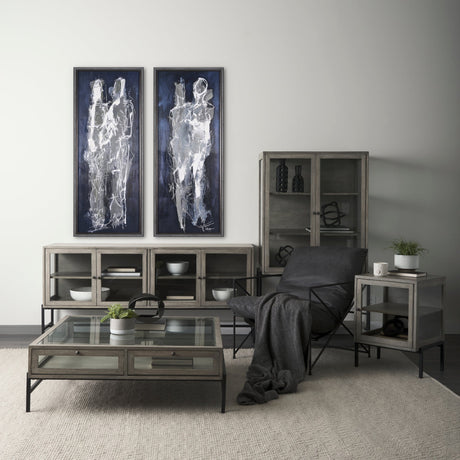 Gathering III by Mercana Studio a Hand Embellished Textured Framed Art Print by Mercana at Eve Furniture