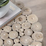 Gathering Tan/White Accent Table by Crestview at Eve Furniture