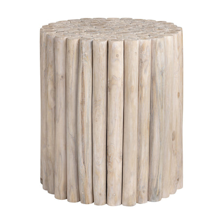 Gathering Tan/White Accent Table by Crestview at Eve Furniture