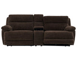 Gatlin Brown Fabric Dual-Power 3-Piece Reclining Loveseat by Steve Silver at Eve Furniture