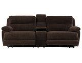 Gatlin Brown Fabric Dual-Power 3-Piece Reclining Loveseat by Steve Silver at Eve Furniture