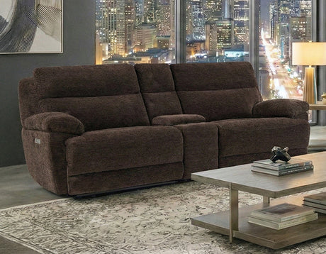 Gatlin Brown Fabric 3-Piece Power Reclining Set by Steve Silver at Eve Furniture