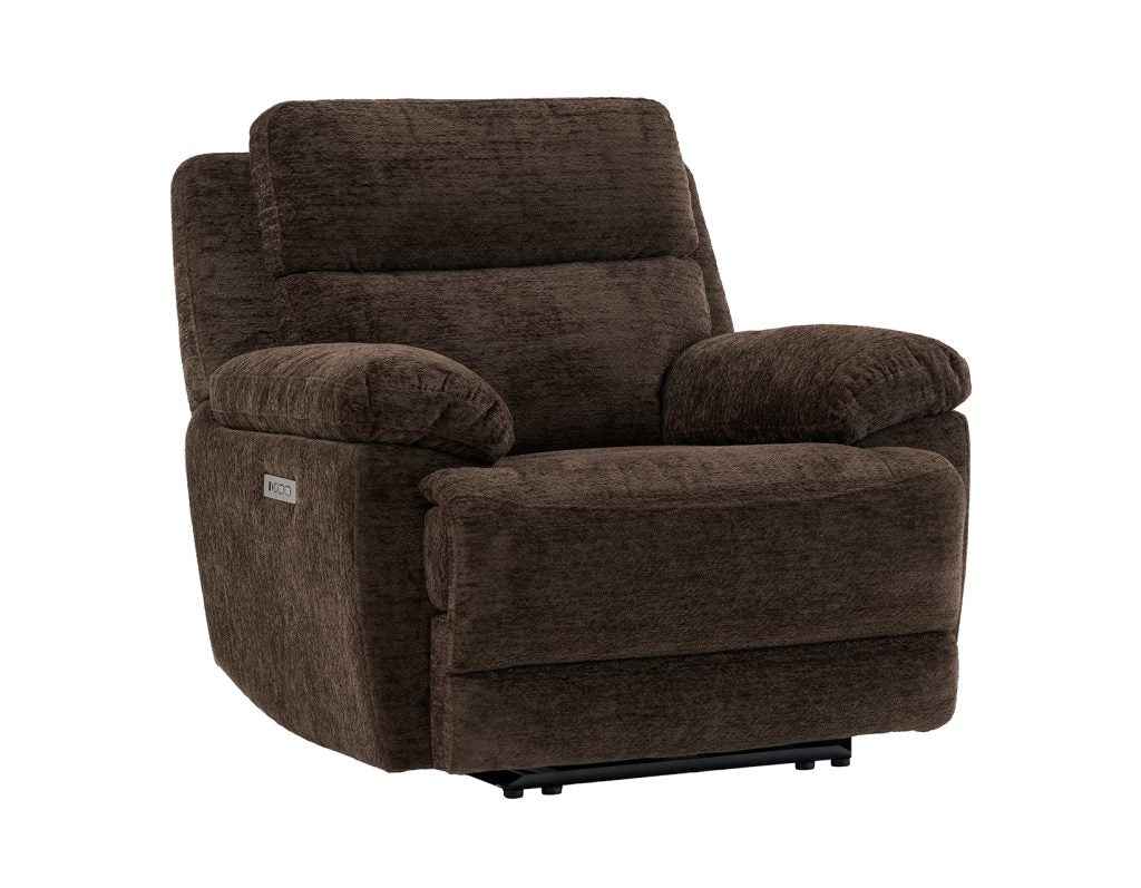 Gatlin Brown Fabric Dual-Power Recliner