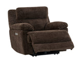 Gatlin Brown Fabric Dual-Power Recliner