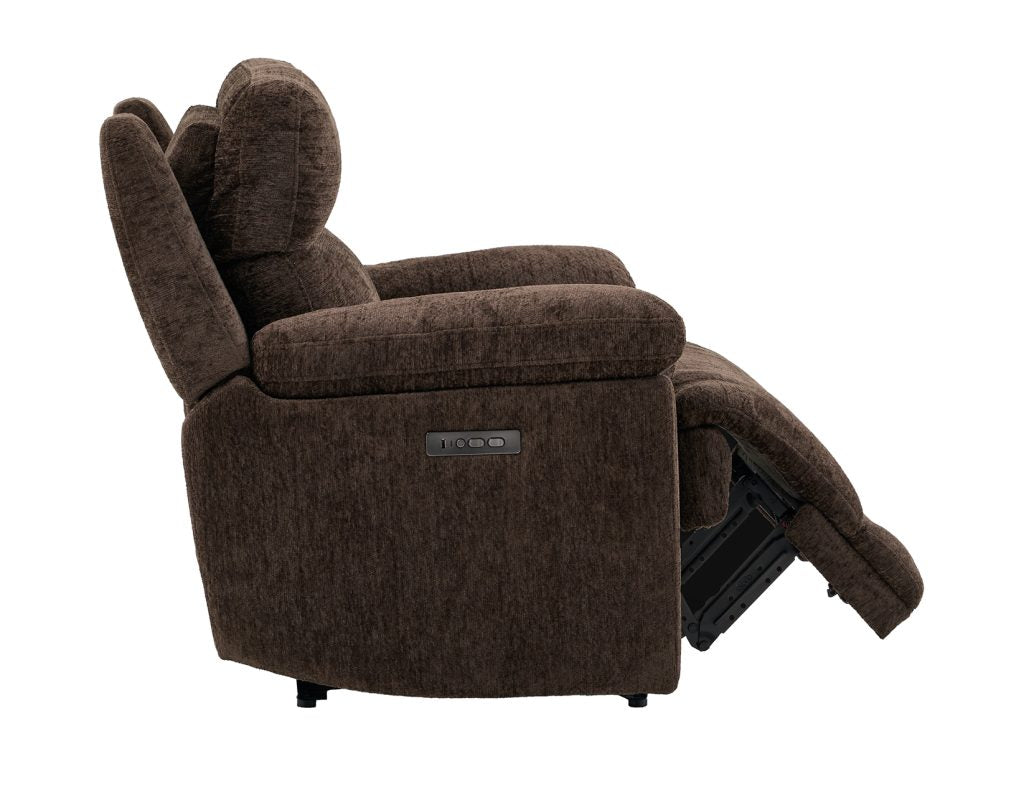 Gatlin Brown Fabric Dual-Power Recliner