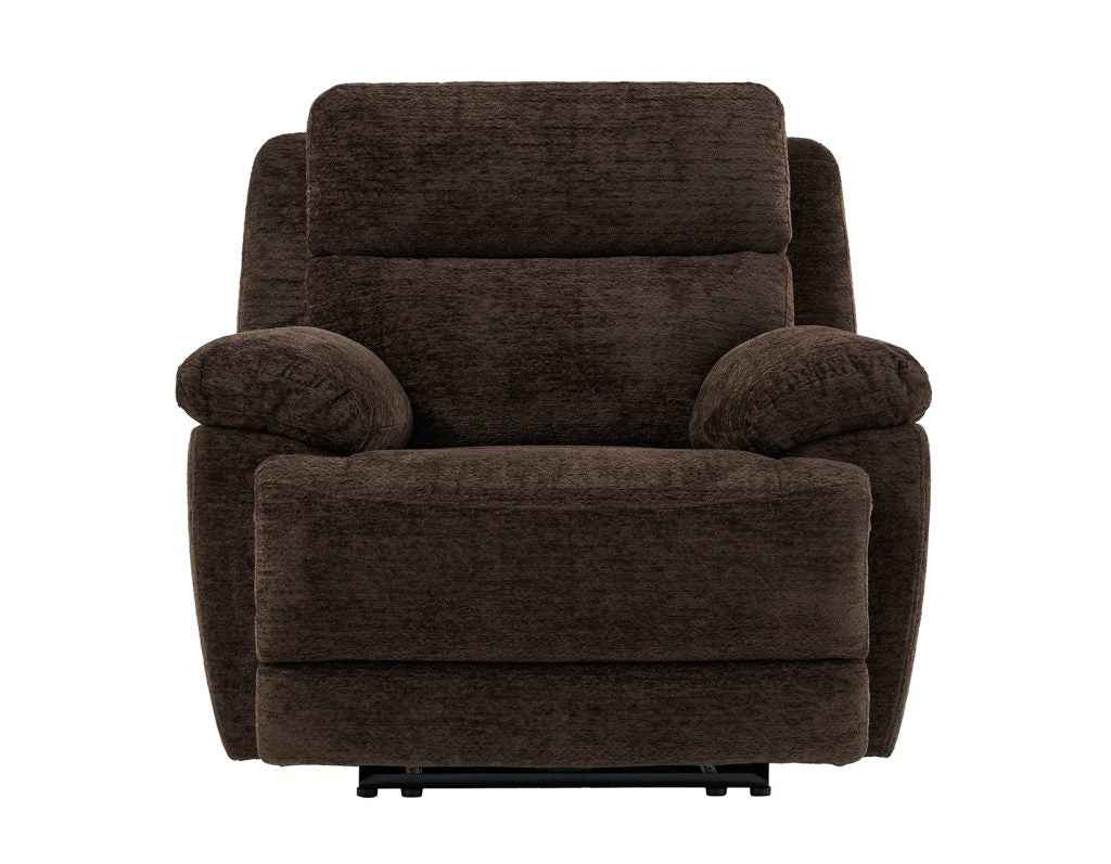Gatlin Brown Fabric Dual-Power Recliner