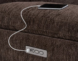 Gatlin Dual-Power Brown Fabric 6-Piece Modular Reclining Sectional by Steve Silver at Eve Furniture