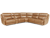 Gatlin Dual-Power Leather 6-Piece Modular Reclining Sectional by Steve Silver at Eve Furniture