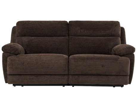 Gatlin Brown Fabric Dual-Power 2-Piece Reclining Loveseat by Steve Silver at Eve Furniture
