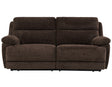Gatlin Brown Fabric Dual-Power 2-Piece Reclining Loveseat by Steve Silver at Eve Furniture