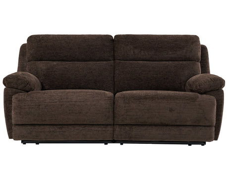 Gatlin Brown Fabric Dual-Power 2-Piece Reclining Loveseat by Steve Silver at Eve Furniture