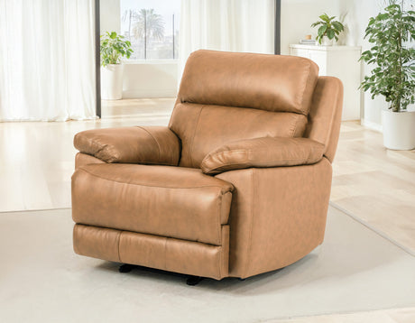 Gatlin Leather Dual-Power Recliner by Steve Silver at Eve Furniture