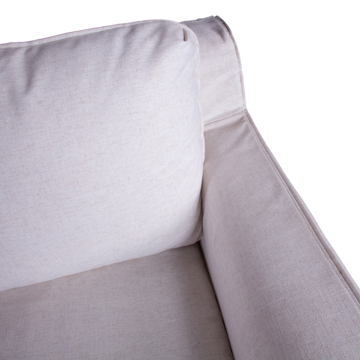 Gatsby Palladium Sofa in White Linen Slipcover by Home Trends & Design at Eve Furniture