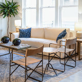 Gatsby Palladium Sofa in White Linen Slipcover by Home Trends & Design at Eve Furniture