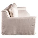 Gatsby Palladium Sofa in White Linen Slipcover by Home Trends & Design at Eve Furniture