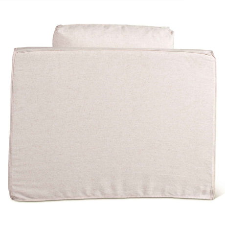 Gatsby Palladium Swivel Accent Chair in White Linen Slipcover by Home Trends & Design at Eve Furniture