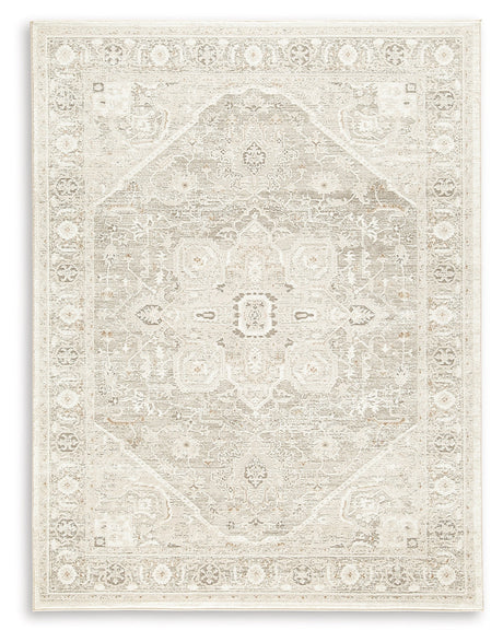 Gatwell Ivory/Gray/Tan 5' x 7' Rug by Ashley at Eve Furniture