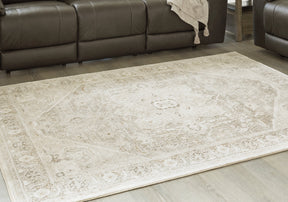 Gatwell Ivory/Gray/Tan 5' x 7' Rug by Ashley at Eve Furniture