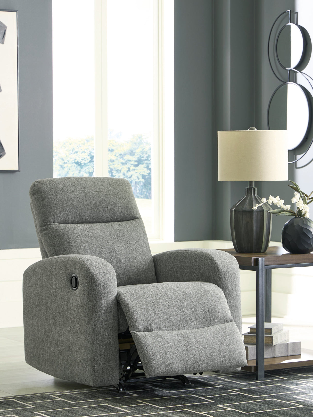 Gauntlet Sterling Recliner by Ashley at Eve Furniture
