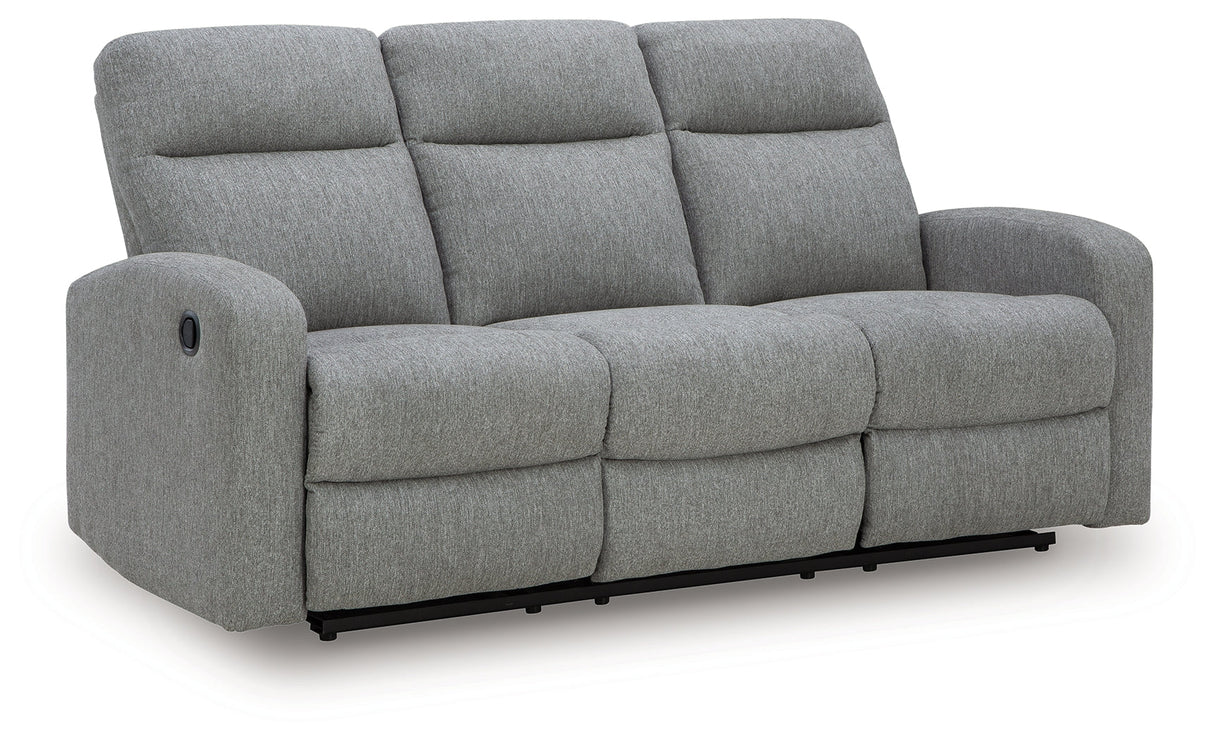 Gauntlet Sterling Manual Reclining Sofa by Ashley at Eve Furniture