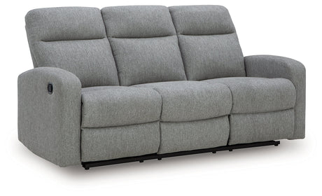 Gauntlet Sterling Manual Reclining Sofa by Ashley at Eve Furniture